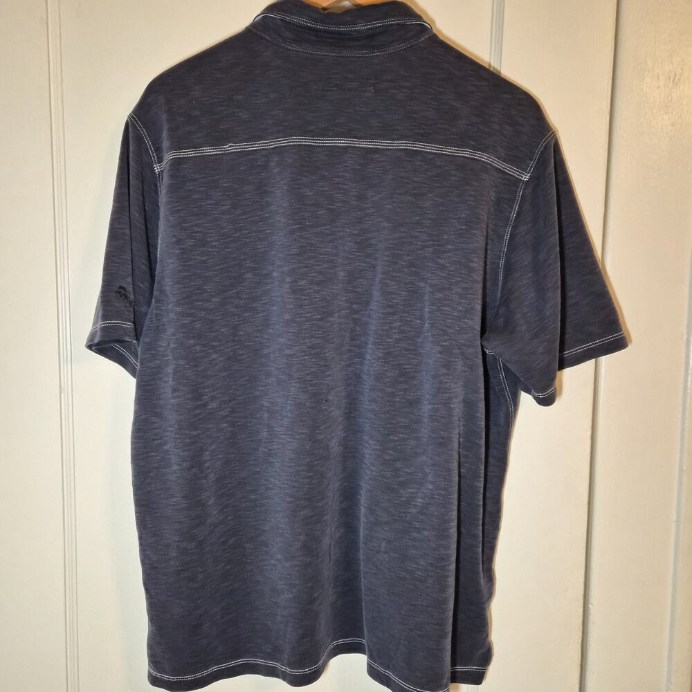 Tommy Bahama Polo Shirt‎ Blue Soft Casual Golf Workwear Size X-Large - Picture 2 of 10